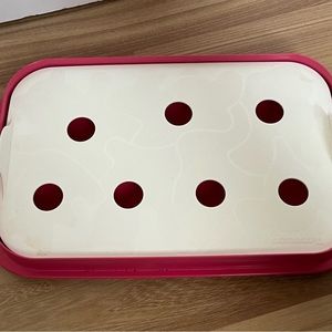 Vintage Tupperware Wigglers Jello or Cookie Mold - PINK - Animal Mold